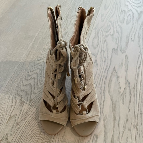 Brand new Joie suede open toe lace up boots size 36 - Picture 4 of 4